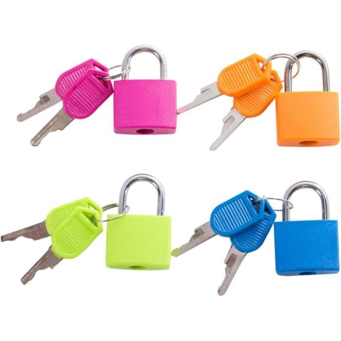 Lot De 4 Cadenas Sans Clé En Laiton - Petits Cadenas De Voyage Pour Bagages