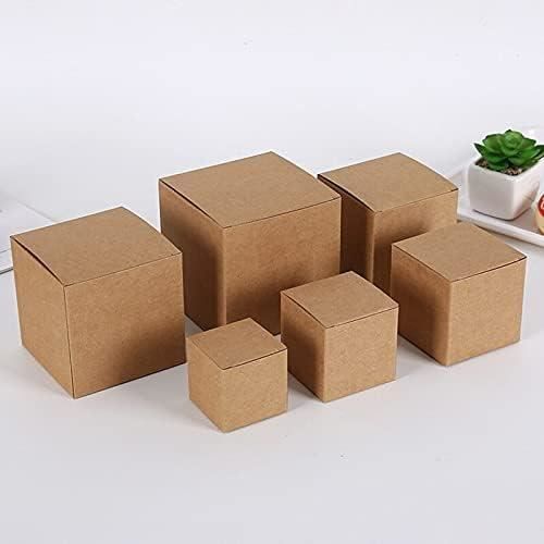 Lot De 10 Boîtes à Cupcake Papier Kraft Blanc Avec Fenêtre 43x31x9 Cm - DAJAVE