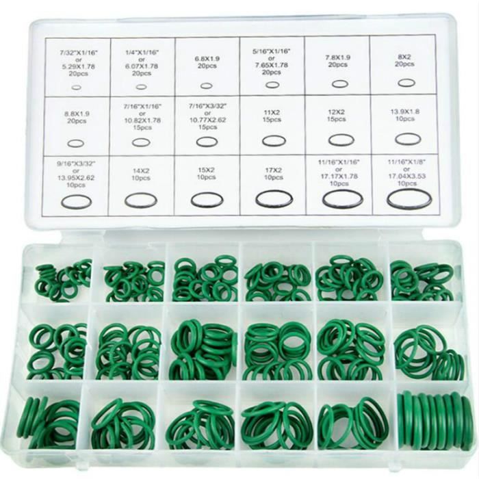 Vert 1 ensemble joints toriques pour voiture, 270 pièces, outils de réparation automobile