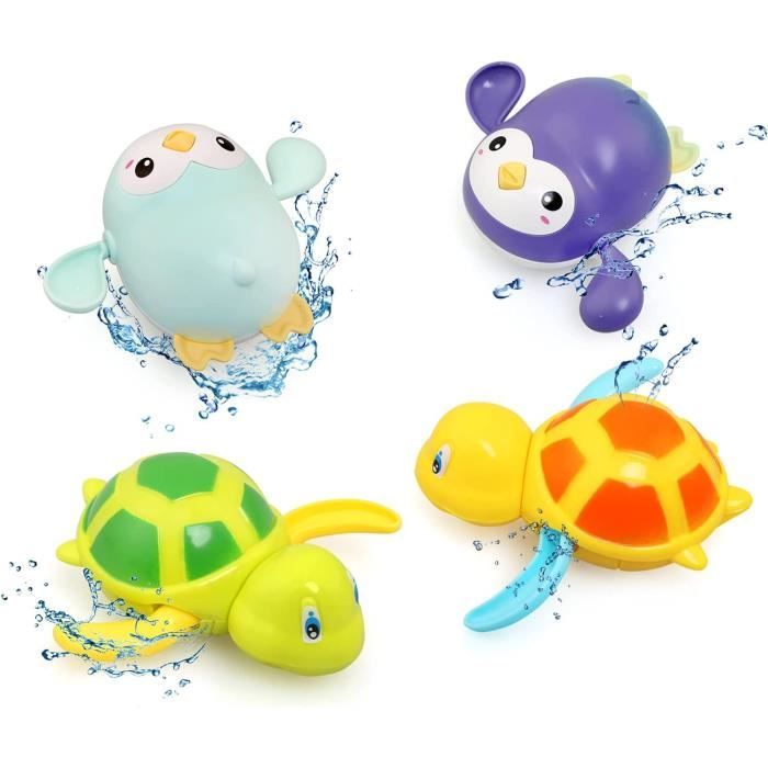 Jouets De Bain Anti-Moisissures,4 Pièces Jouets Flottants