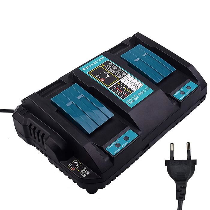 Chargeur de Batterie Lithium 14.4-18V DC18RD pour MAKITA BL1830 1850
