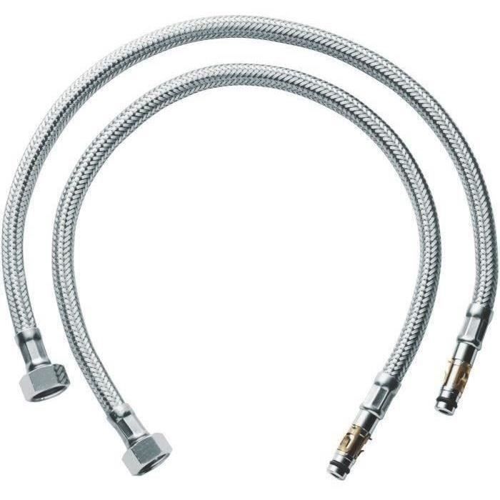 Flexible alimentation annelé GROHE 45484000 Métal de garantie pièces paire de robinet