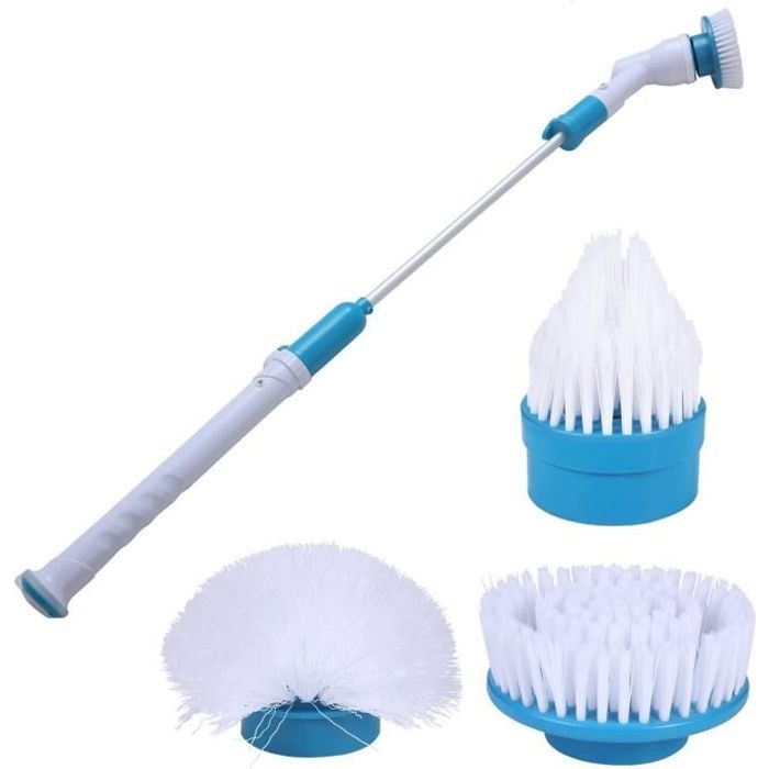 Spin Scrubber - Brosse de lavage avec manche télescopique - Brosse de  nettoyage