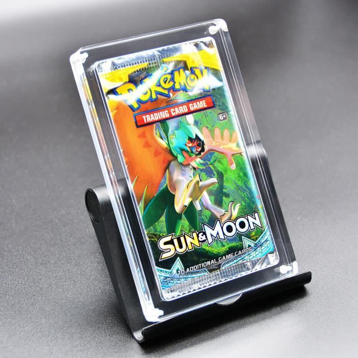 Boîte en plexiglas magnétique acrylique ouvert, cadeau de collection, boîte  d'exposition, cadre de carte Pokemon, suppor -KU548 - Cdiscount Maison
