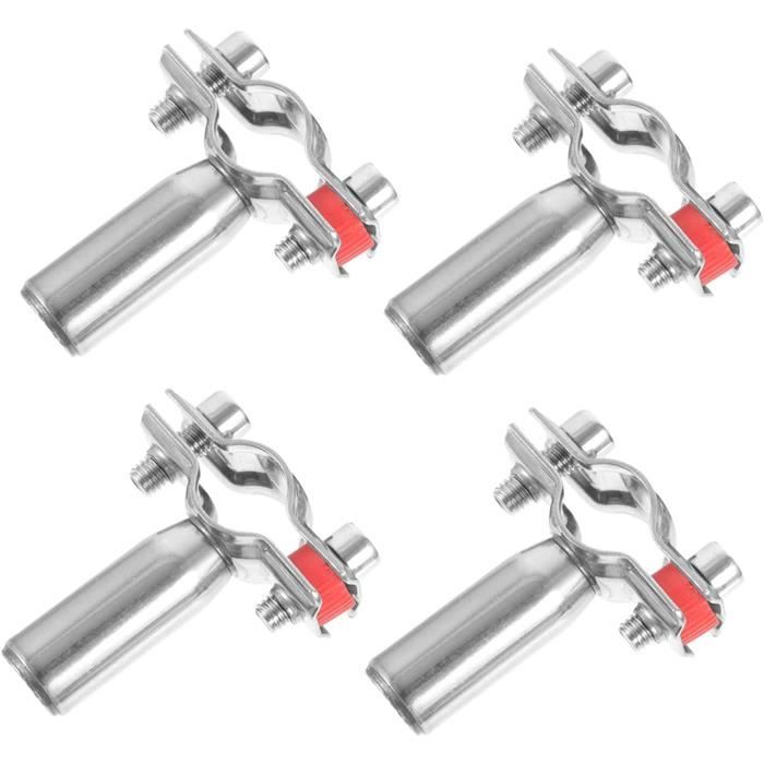 Lot de 4 colliers de serrage rembourrés en caoutchouc avec boucle, 4