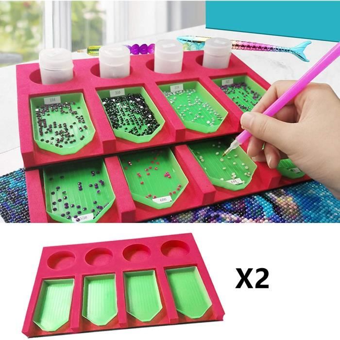 Organisateur De Bureau Peinture Diamant - Porte-stylos Multifonction Avec Motif Chien/fleurs - Loisir Créatif