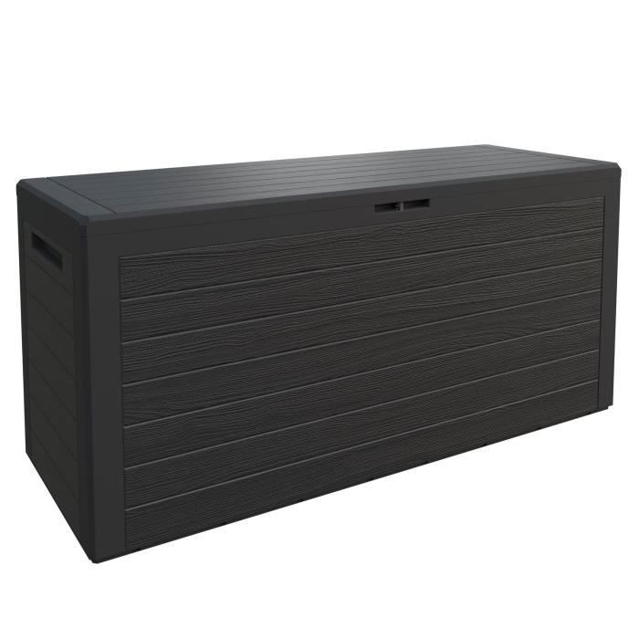 Coffre de rangement Bois d'Acacia -YES - Cdiscount Jardin