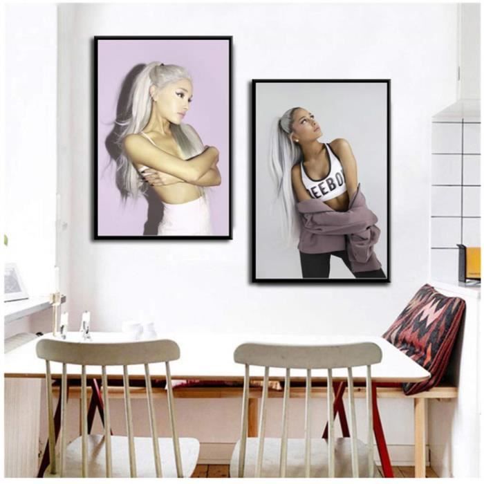 decorations murales ariana grande pop music star singer beauty art toile peinture affiche mur decor a la maison oeuvre i 11660 achat vente objet decoration murale cdiscount