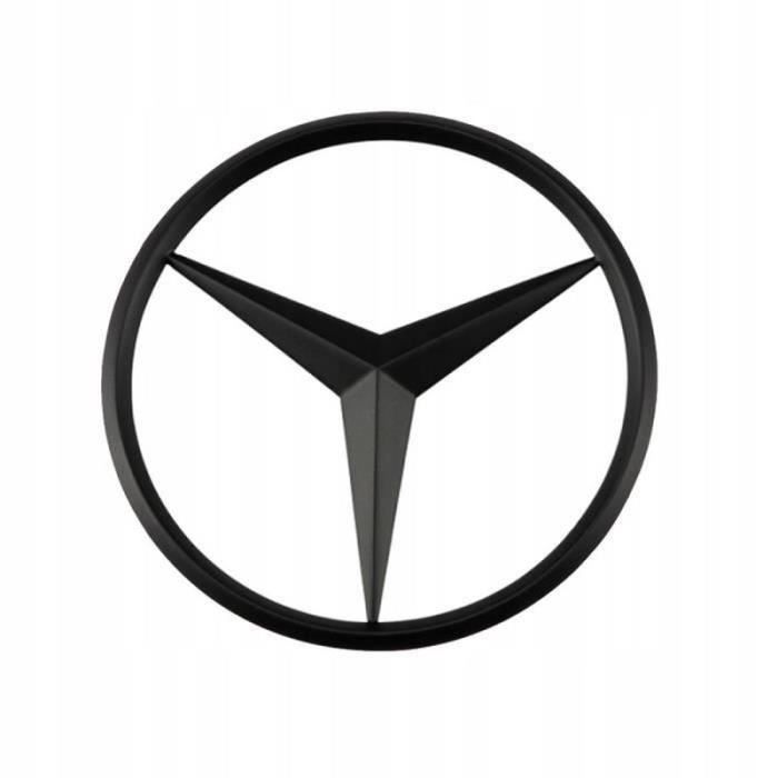 1* Insigne Étoile logo emblème arrière coffre noir mat Adaptation Mercedes benz GLC Classe W253