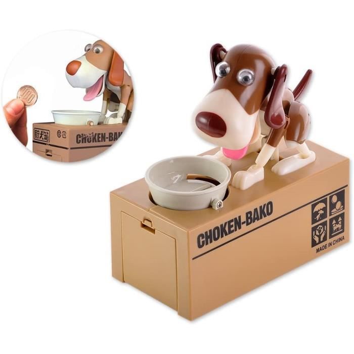 ds distinctive style DSstyles Hungry Dog Piggy Bank Boîte à économiser de largent Mange Manger Munching Toy Cadeau danniversaire Idéal Cadeau de Noël pour Les Enfants 