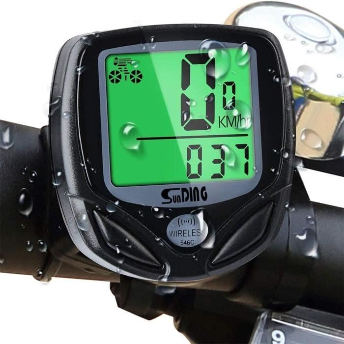 Ordinateur de vélo sans fil, compteur de vélo étanche, écran LCD multifonctionnel, compteur de vélo de montagne