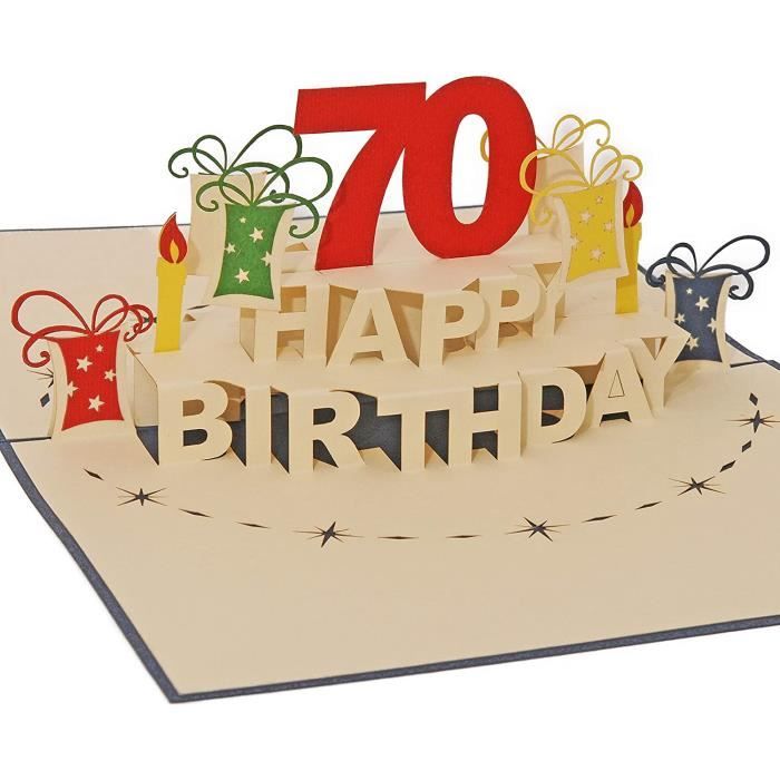 Carte D Anniversaire 70 Ans Une œuvre D Art En Filigrane Qui S Ouvre Comme Un Gateau D Anniversaire Ta70b 187 Cdiscount Beaux Arts Et Loisirs Creatifs