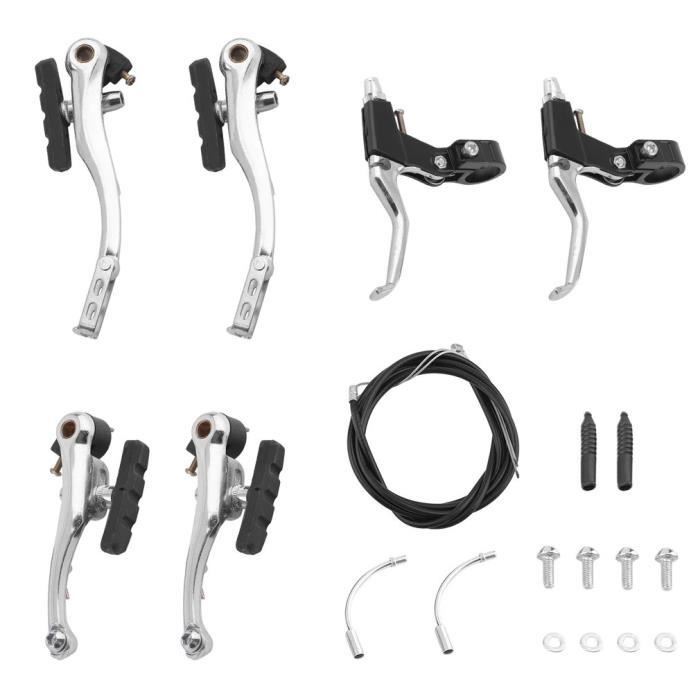 1 Paire De V/éLo C/âBle De Frein Cable Frein VTT Kit De V/éLos Avant Et Arri/èRe du C/âBle De Frein De V/éLo Pi/èCes Noir
