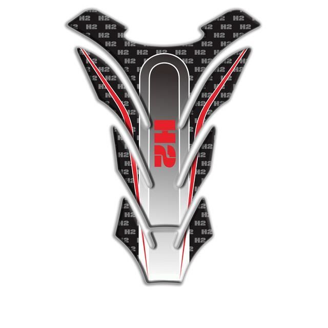 Autocollant 3D pour réservoir de carburant de moto autocollant en forme d'arête de poisson pour