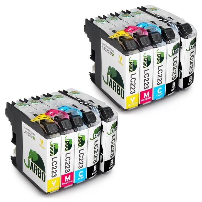 Multipack cartouches compatibles Brother LC223 (Noir, cyan