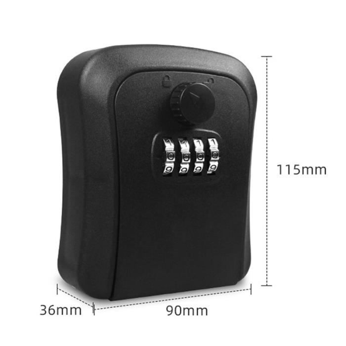 7X(BOITE A SERRURE a cle Coffre-fort fixe au mur Boite de serrure de