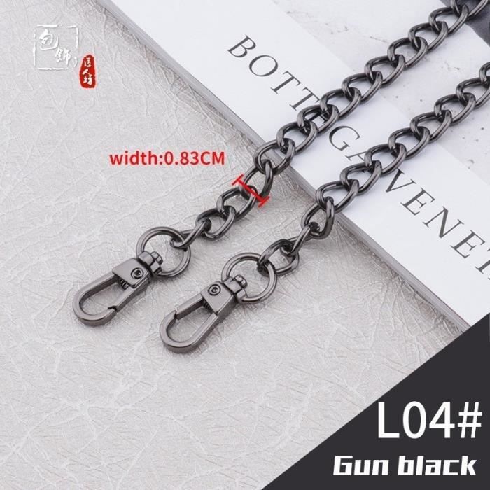 L04 Gun noir Accessoires de cha ne pour sac simple sangle d