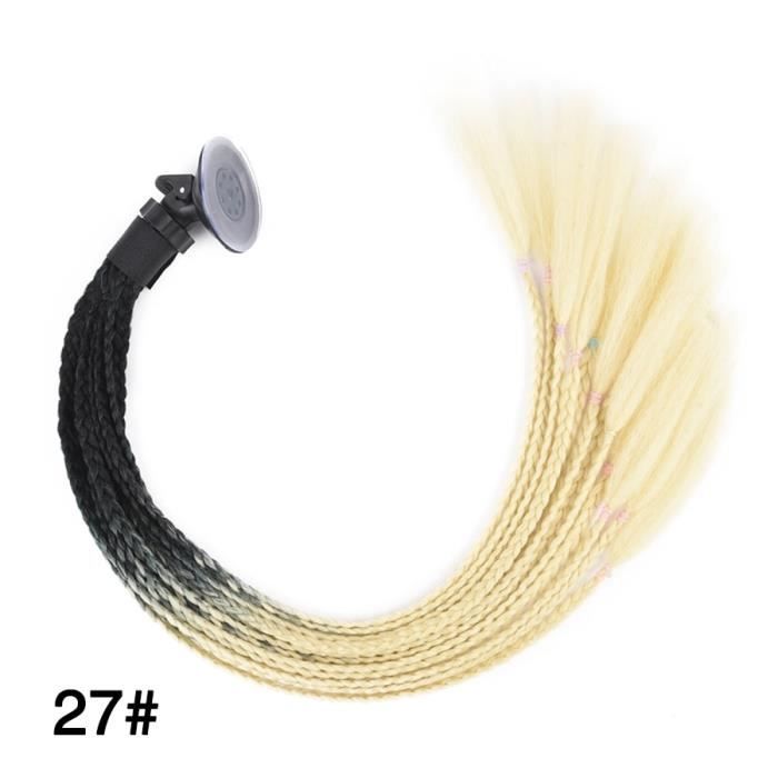 Casque De Moto Style Punk Pour Femme, Dreadlocks, Queue De Cheval Tressée, Motocross, Casques De Vélo, Décor De Cheveux, 1 Paire