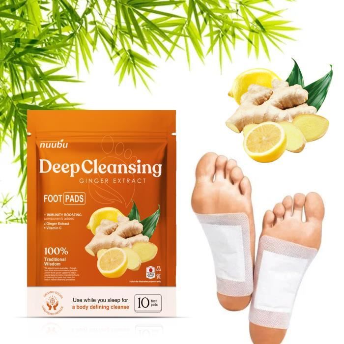 Détox pour les Pieds, Detox Foot Patches, 10 Pièces Détox pour les