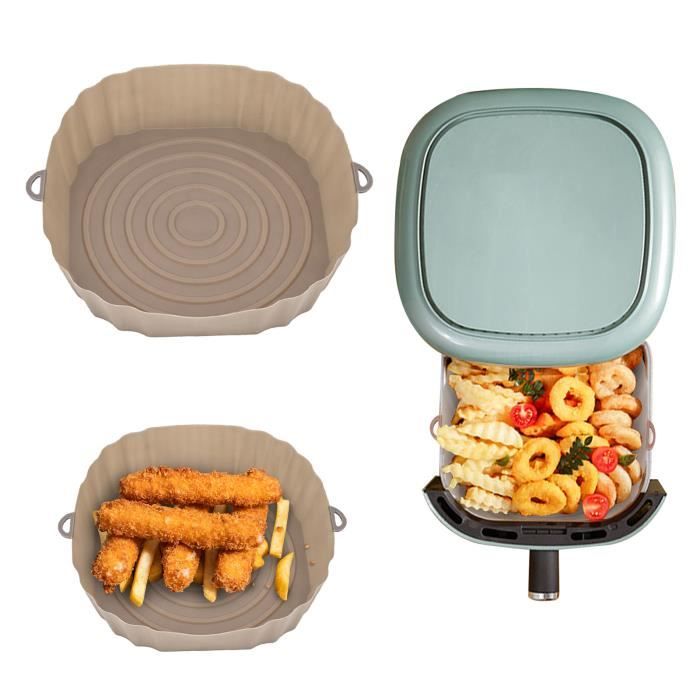 Revêtement De Friteuse En Silicone, Panier De Plateau De Cuisson De Pot Revêtement De Friteuse En Silicone, Panier De Plateau De Cuisson De Pot