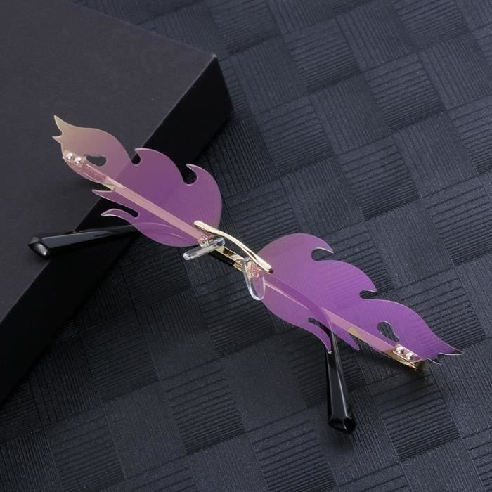 Lunettes De Soleil Noire à Verres En Forme De Flamme, Nugoth Rock Fashion P 18196