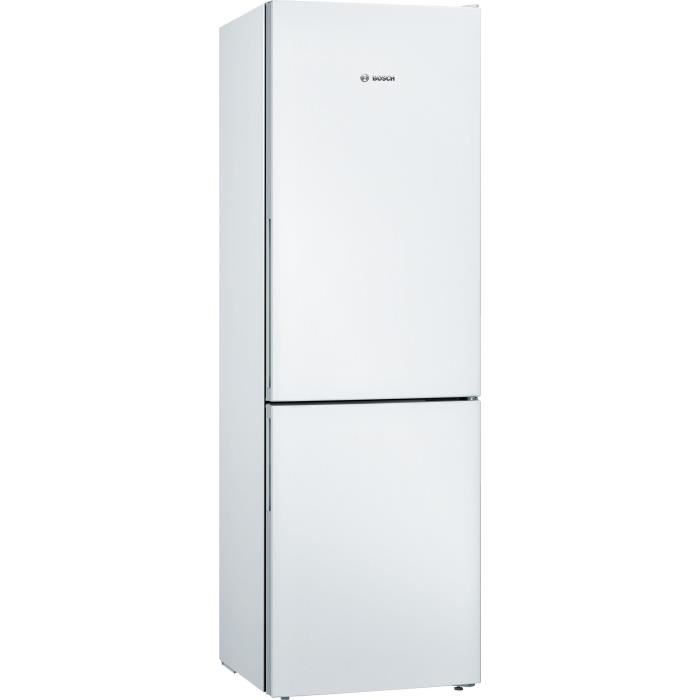 Réfrigérateur combiné pose-libre - BOSCH KGV36VWEAS SER4 - 2 portes - 308 L - H186XL60XP65 cm - Blan