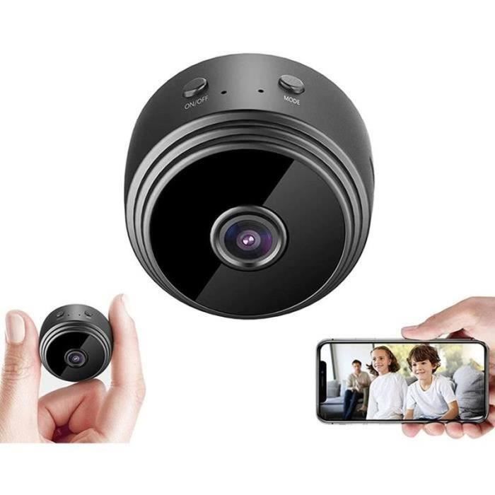 Mini Caméra Espion Sans Fil 1080P - Surveillance Intérieur/extérieur, Détection De Mouvement, Vision Nocturne, Micro, Compatible Carte SD