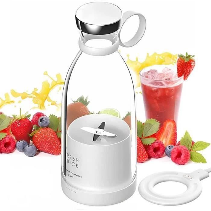 Blender Portable Smoothie Mixer Mixeur Portable pour Smoothies Avec USB Et Chargement Sans Fil