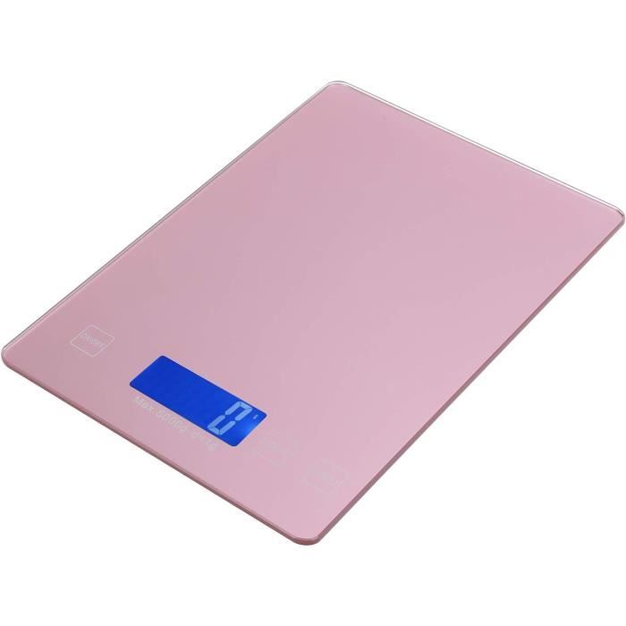 Balance De Cuisine Numérique GeeRic - 10kg, 6 Unités, Fonction Tare, Or Rose Ou Blanc