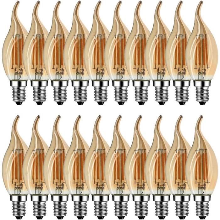 Lot De 3 Ampoules LED E27 A60 12W équivalent à 75W - Blanc Chaud 2700K