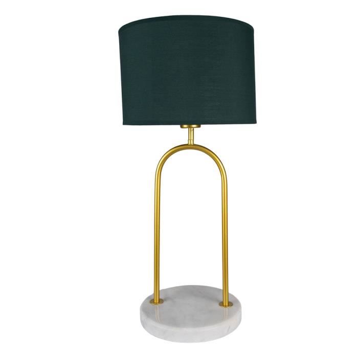 Lampe de bureau - CLAYRE & EEF - Modèle 5LMC0028 - Vert - Fer et Textile - 28x62 cm