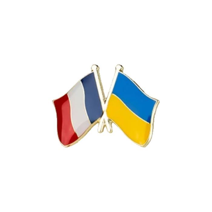 CLJ - Pins - Drapeaux Jumelage France Ukraine - France