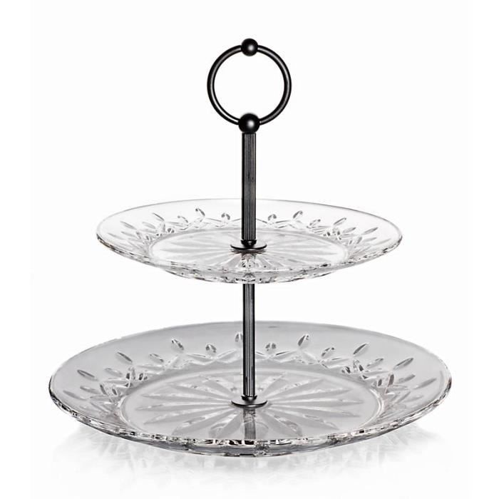 Serveur à Gâteau En Cristal Waterford - 12 Pouces, Manche Cristal & Acier - Boîte D'origine