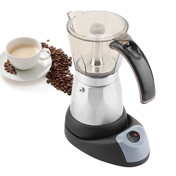 Cafetière Italienne inox 6 tasses 300ml Argenté-FOE