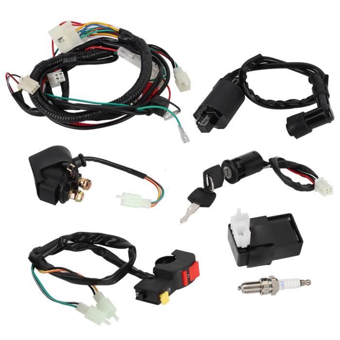 Faisceau De Câblage Complet Pour Moto Cross 50cc-140cc - Démarrage Kick Start, Compatible PITPRO