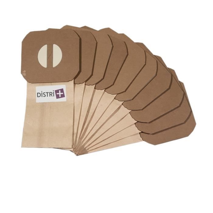 Sac aspirateur compatible ELECTROLUX D108 E2 E22 LUXOMATIC Z100 Z101 Z102 Z118 Z90 Z98 La pochette de 10 sacs papier