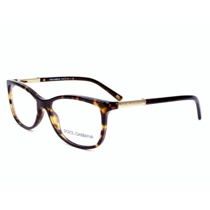 Lunettes de vue Dolce Gabbana DG3107 502 Havane Or Or Achat