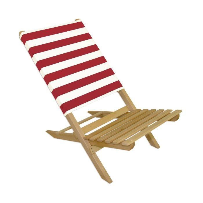 chaise pliante en bois, chaise de plage, siège de pêche 10-353