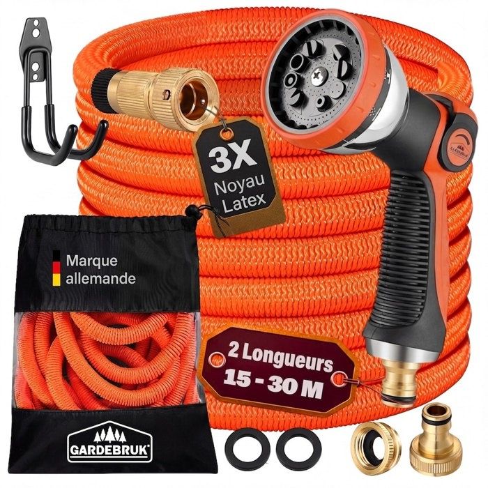 GARDEBRUK® Irrigation Hose 30m 1/2 Inch T Coupling Above & Underground