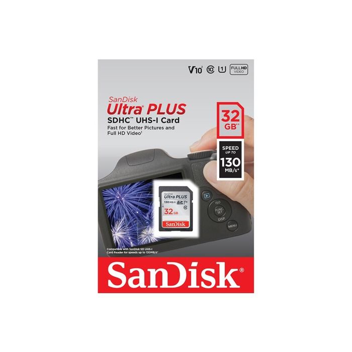 Carte mémoire SanDisk Ultra+ SDHC UHS I V10² - vue 4
