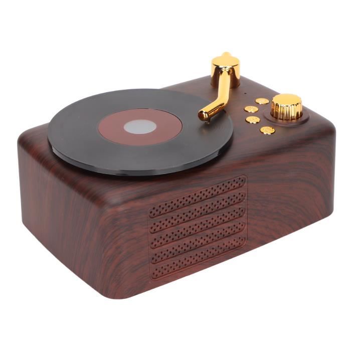 Enceinte Bluetooth Rétro Fuyin R909-A – Bois De Noyer – Radio FM – 600g