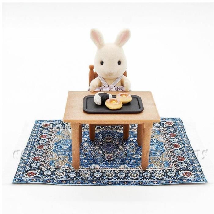 Tapis Miniature Tissé Pour Maison De Poupée échelle 1/12 - 1 Pièce Fabriquée En Turquie