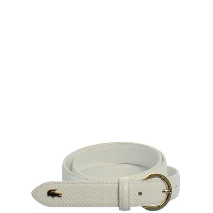 ceinture lacoste blanche