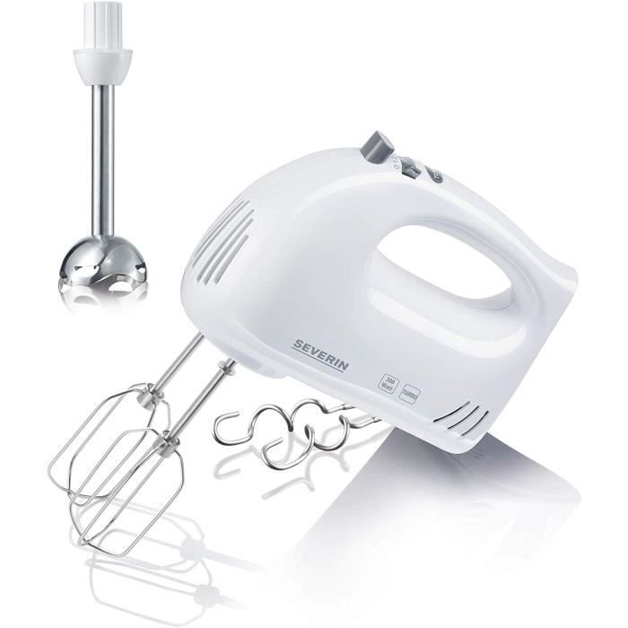 Mixeur Plongeant Batteur Électrique 300 W Fouet Vitesses Fonction Turbo Livré 2 Fouets Pied