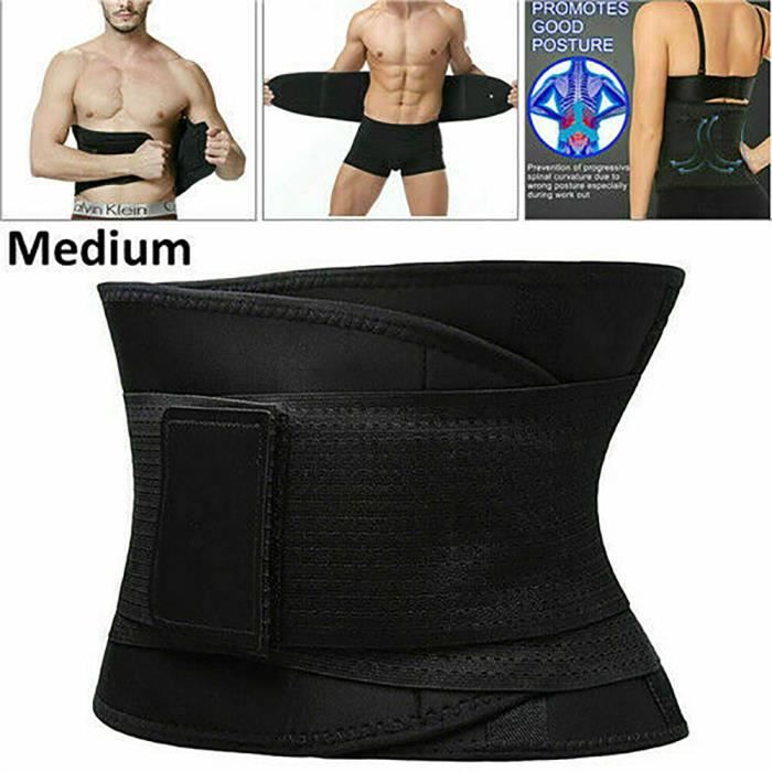 Ceinture De Sudation Longue 130cm Pour Sport - Effet Sauna, Brûle-graisse, Réglable, Avec Poche Téléphone - 4