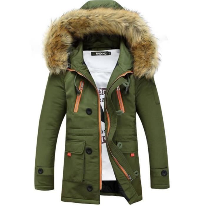 Manteau homme 2025 hiver fourrure