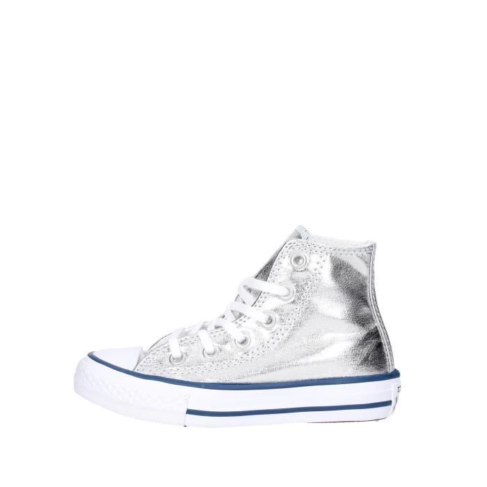 converse argent fille