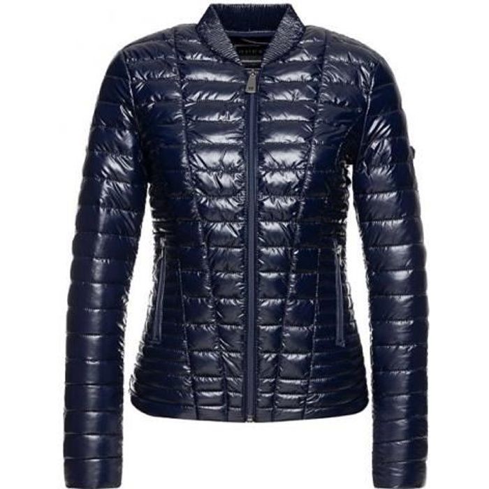 Guess Femme Doudoune Effet Cintr W94L1D VERA Rouge Fuschia Bleu