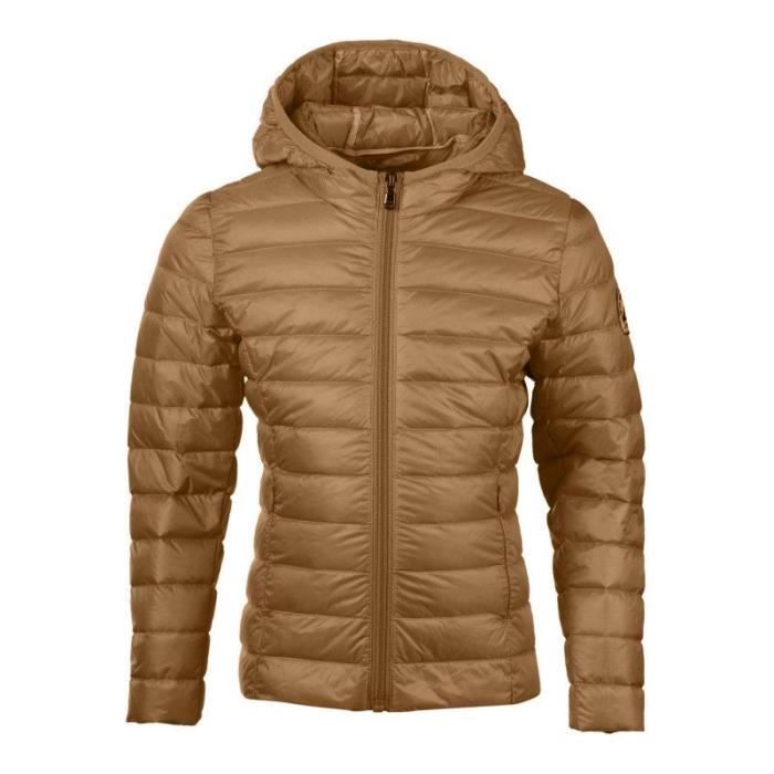 Doudoune Jott CARLA BASIC Junior Ref. 3900CAR 821. Couleur Marron. Details. Col capuche. Manches longues. Fermeture a Marron Cdiscount Pret a Porter