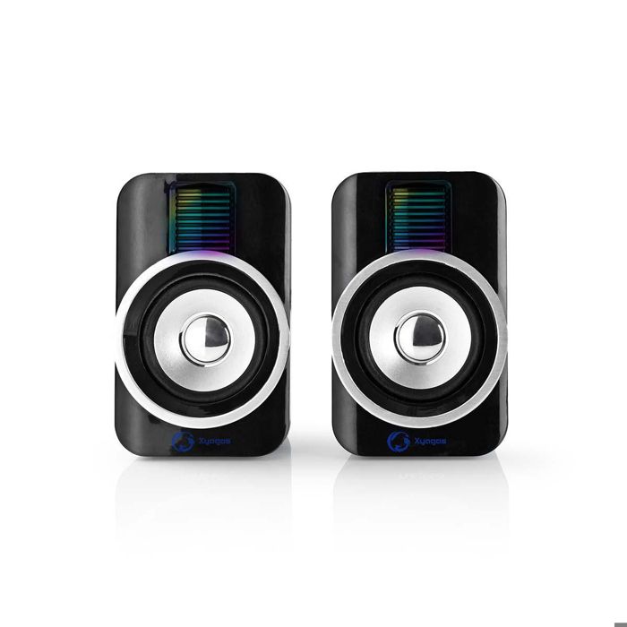 Haut-Parleur Gaming Stéréo 2.0 Nedis GSPR20020BK – 30W, USB, RGB - vue 5